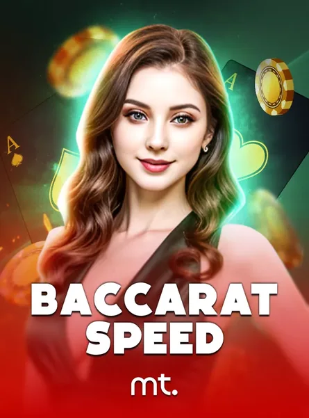ปกห้องบาคาร่าแบบเร็ว Speed Baccarat มีดีลเลอร์หญิงผมยาว ที่ VF338 นำมาแสดง