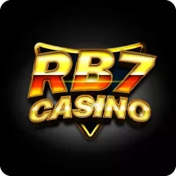 โลโก้ RB7 Casino ตัวอักษรสีทองบนพื้นดำ จากคลังภาพ VF338