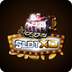 โลโก้ SlotXO ตู้สล็อตประดับไฟบนพื้นดำ ประกอบบันทึกของ VF338